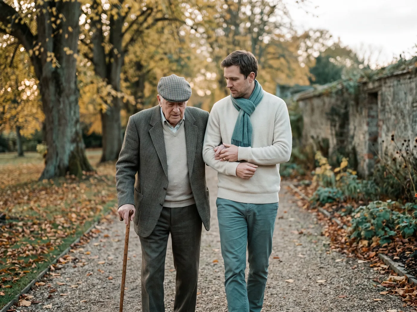 Editorial photograph representing the caregiving experience related to Falls and Fractures