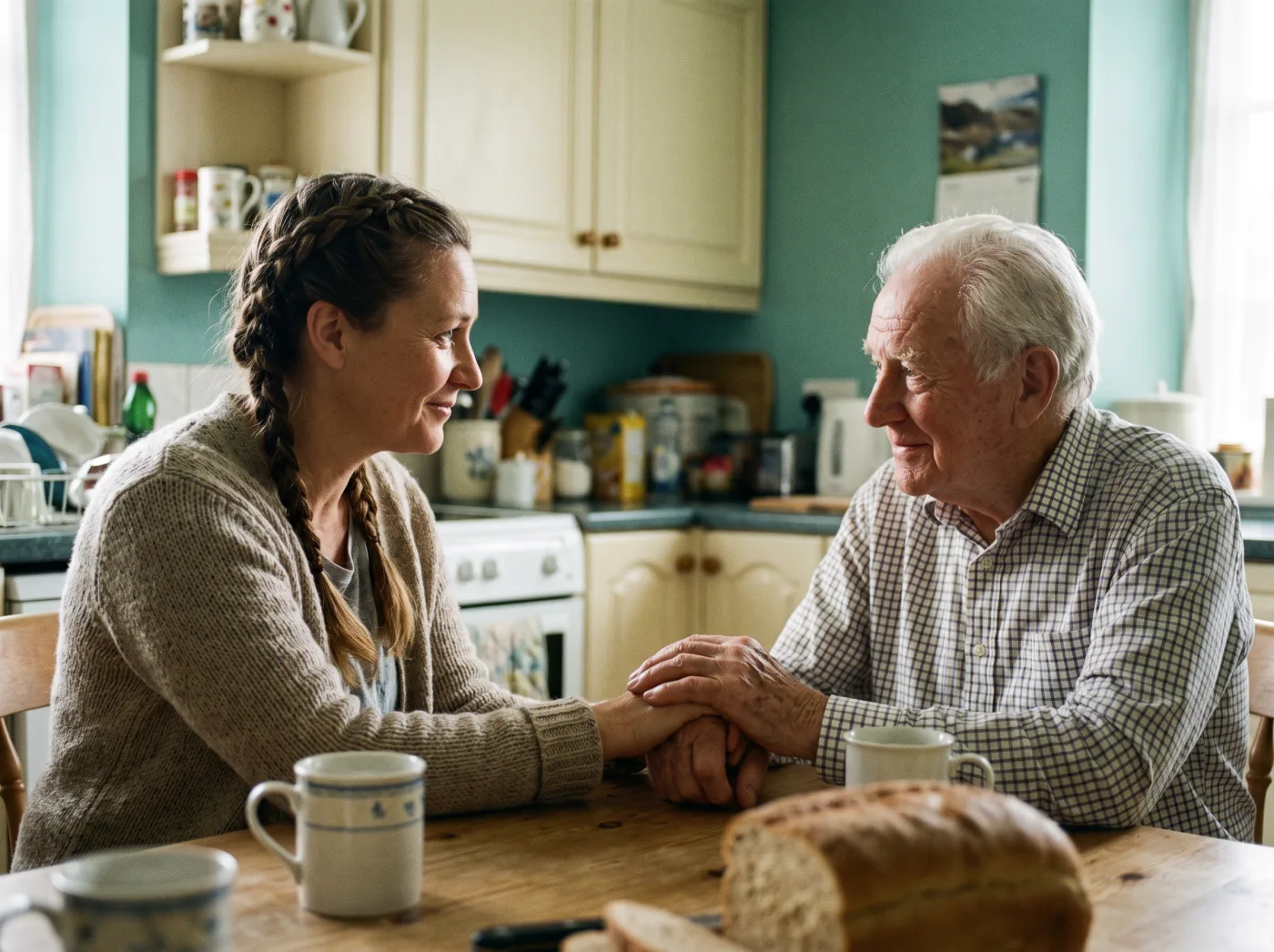 Editorial photograph representing the caregiving experience related to Parkinson's Disease